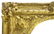 Golden pier mirror from the 19th century. Golden foil. - 2