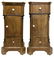 Pair of night stand tables, 19th century, Sicily.
