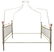 Bed. Late 19th century. headboard tubolare in alpacca