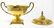 Bowl with golden silver lid ? Vermeil. Argento 800. - 2