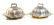 Pair of vegetable dishes, with lid. Ancient English