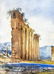Felice Cicconetti. Landscape with ruins. 33.5x23.5, - 2