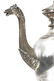 Silver 800 teapot, with horse head shaped spout - - 2