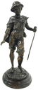 Patineted bronze sculpture, 919th century. Young