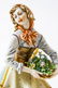 Capodimonte porcelain statuette. 20th century. Woman - 3