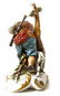 Capodimonte porcelain statuette. 20th century. Dog with - 2