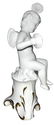 Capodimonte porcelain statuette, 20th century. Angel. H - 2