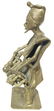 Bronze statuette. Early 20th century. Musician. H cm 17 - 2