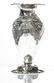 Silver vase finely chiseled. Punch Mi 15, Buccellati