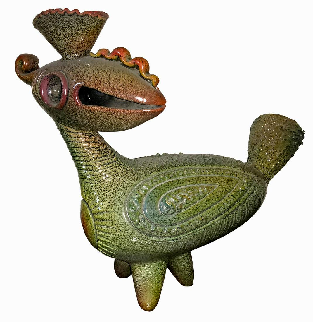 Italian prodcution from the 1970s. Ceramic sculpure, (1 of 2)