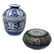Jar with lid decorated (Thai) and cloisonné box