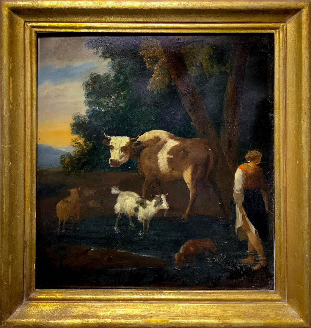 Painting of cattle and goats, the seventeenth-century (1 of 3)