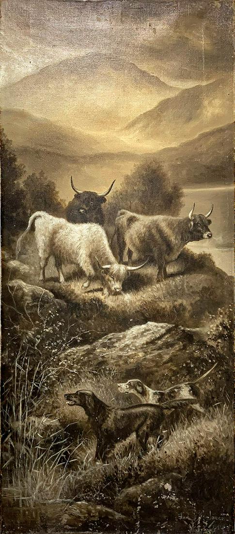 Oil painting on canvas depicting Herbert A.St. John (1 of 7)