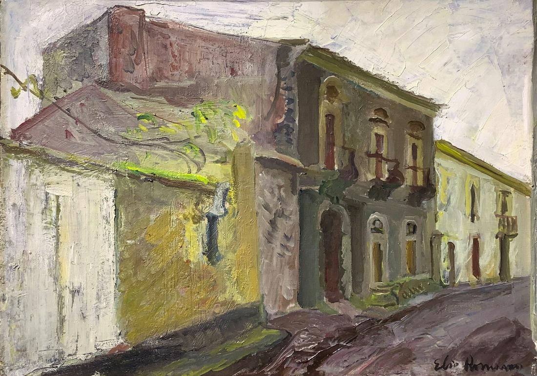 Oil paint on canvas, Elio Romano (Trapani, 1909 - (1 of 6)