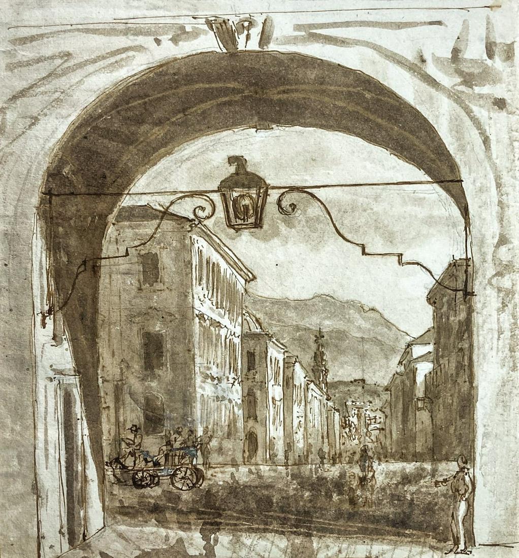 Anonymous author's drawing  Uzeda Porta and Piazza (1 of 5)