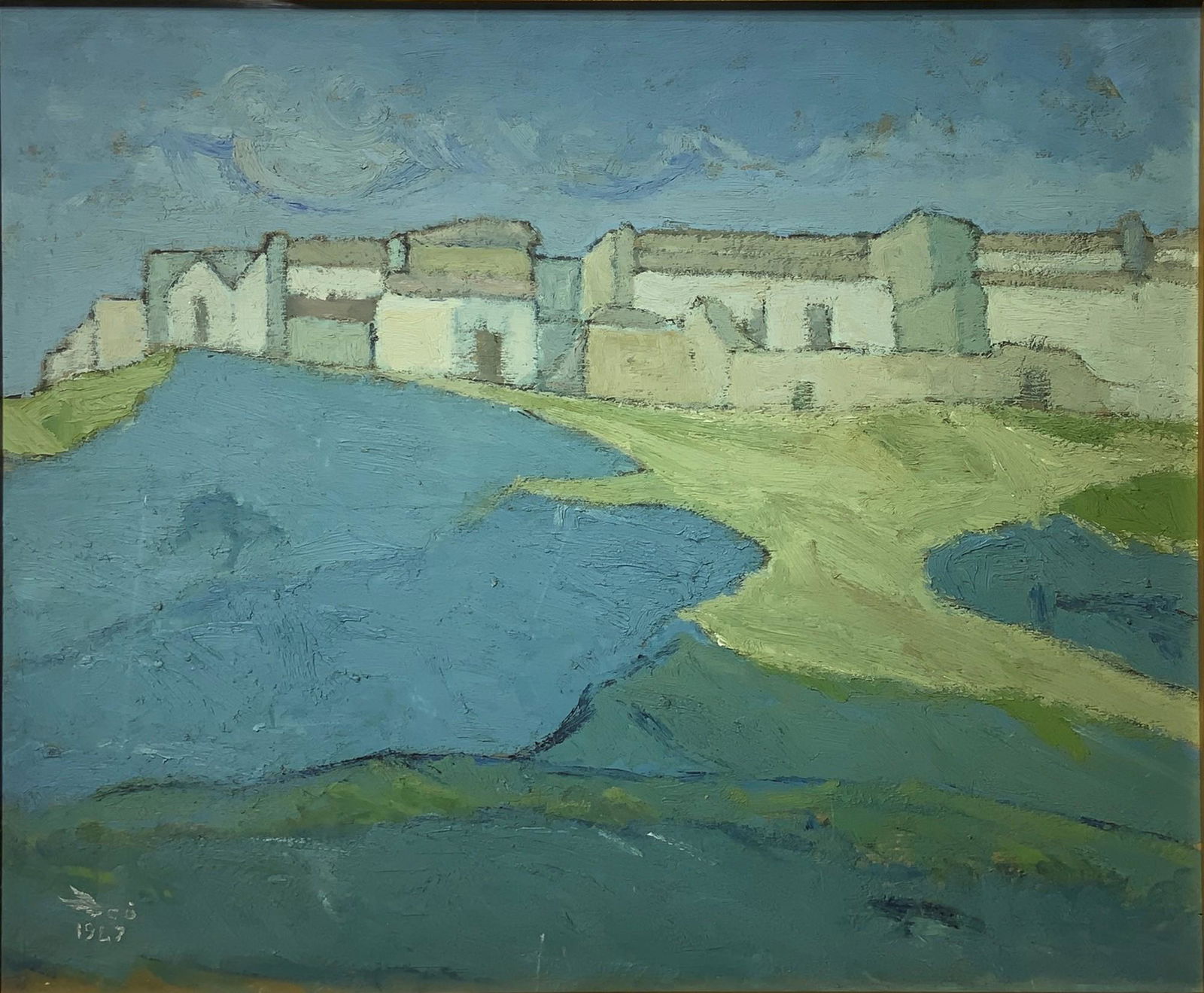 AlicÃ² Giovanni (Catania 1906-1971), Oil paintinged on (1 of 4)