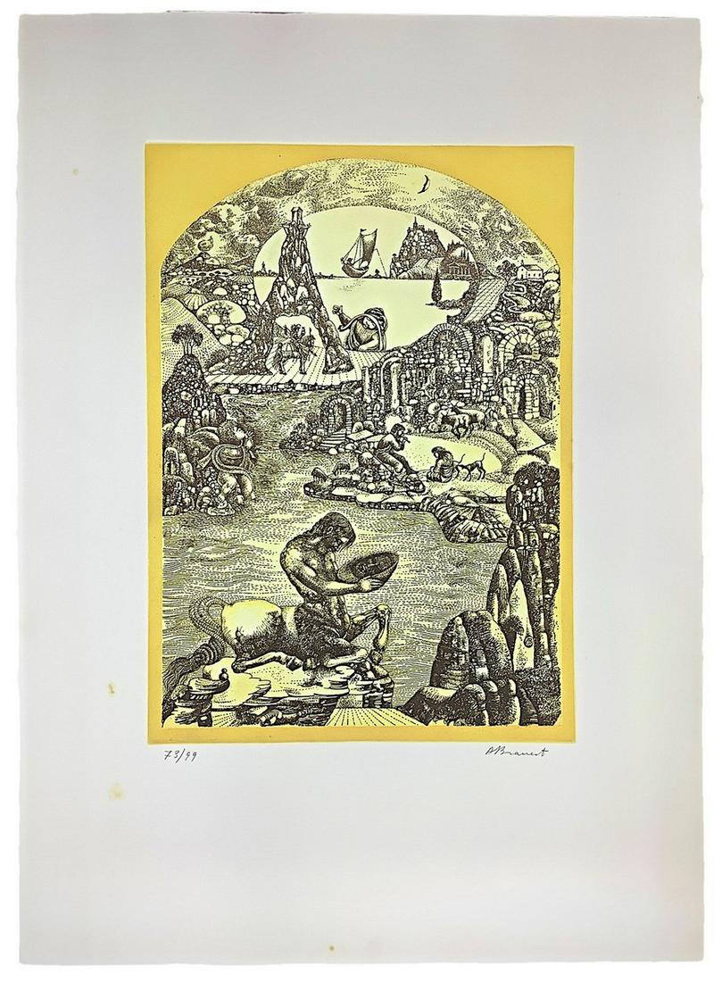 Antonio Brancato Mythological figure: Graphic work 50x70 cm