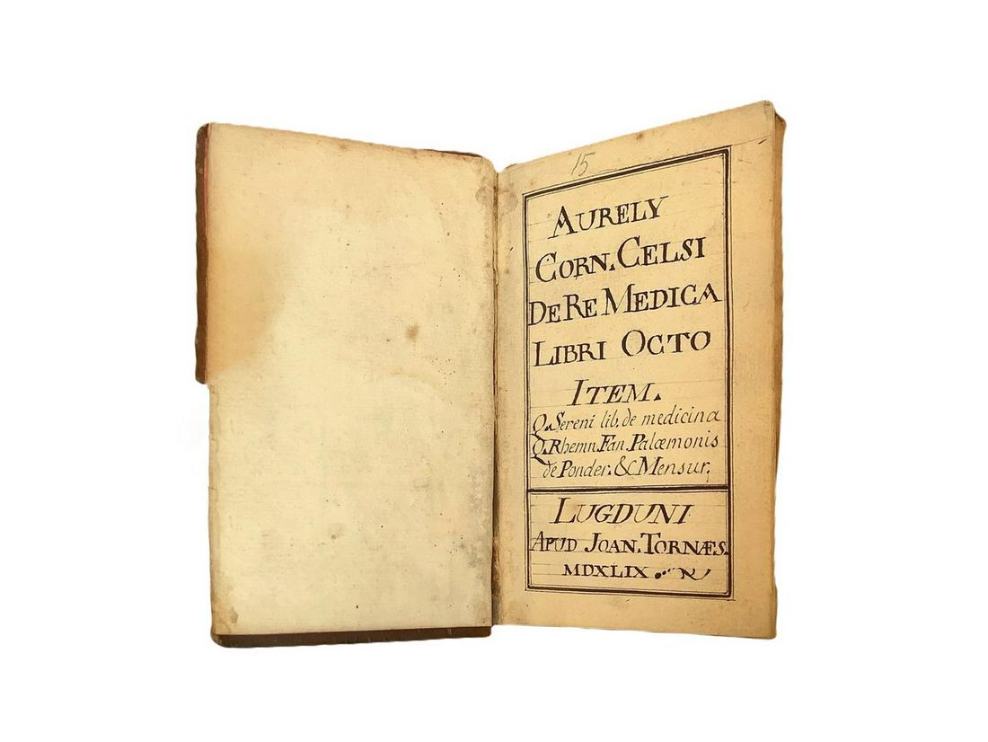 De Re Medica. Octo Books., 1659 (1 of 4)