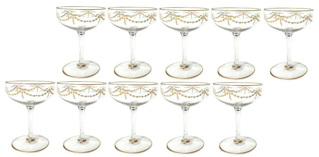 Baccarat, France, Crystal champagne glass Set (1 of 2)