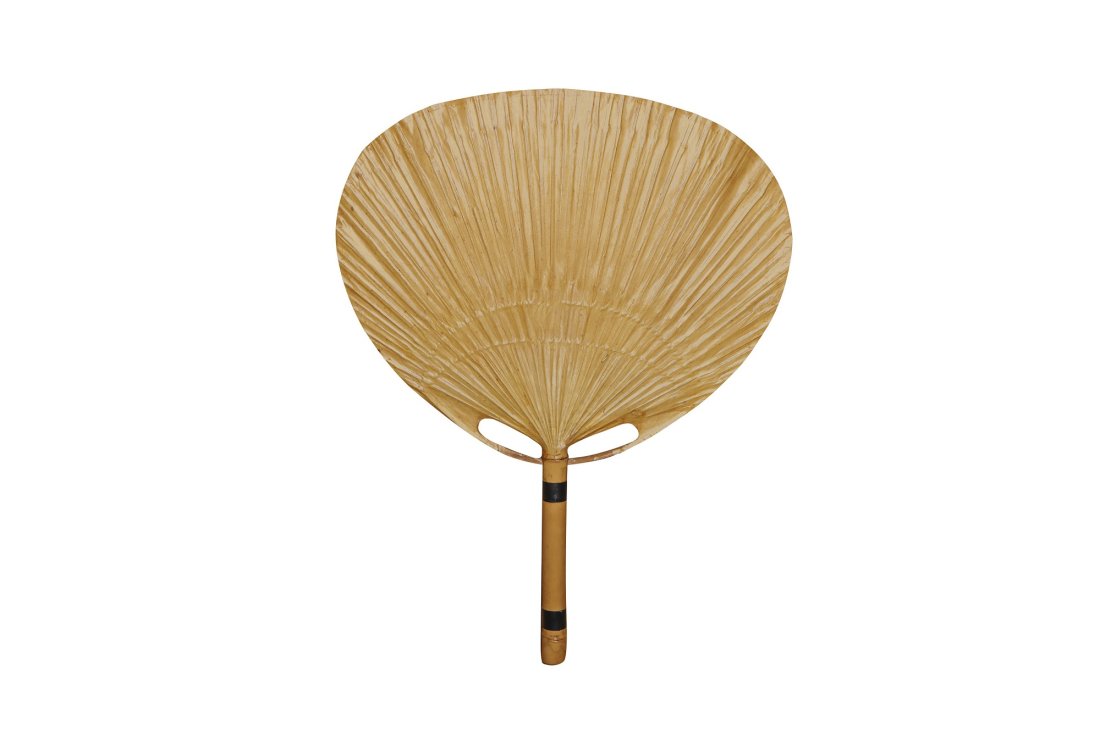 Ingo Maurer (1966)  - Applique in rice paper and bamboo, Uchiwa model (1 of 3)