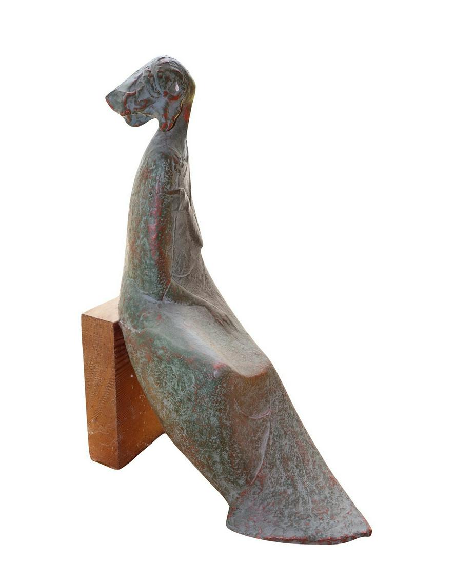 Luigi Angelico (Caltagirone 1934)  - Woman with flowers (1 of 5)