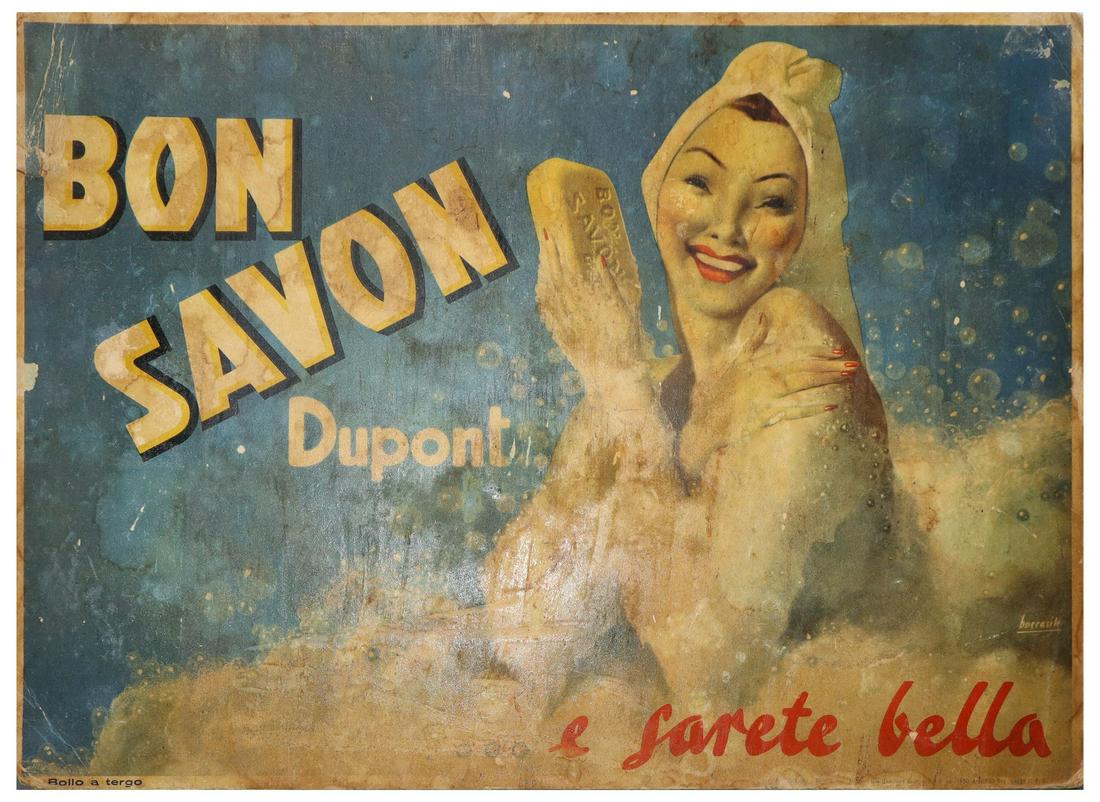 Gino Boccasile - Bon Savon counter hardcover by Dupont, 1950 (1 of 3)