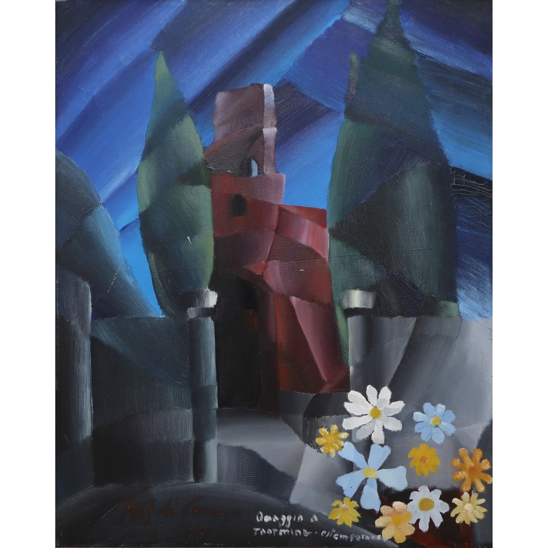 Raf Occhipinti (Comiso 1933)  - Trees, Homage to Taormina (1 of 4)