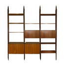 Franco Albini per Poggi - LB7 modular bookcase, 3 modules, complete with 9 shelves and 4 containers