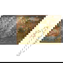 Tear of fresco battle scene between Nave and besieged