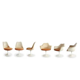 Eero Saarinen per Knoll - No. 6 Tulip model chairs (1 of 9)