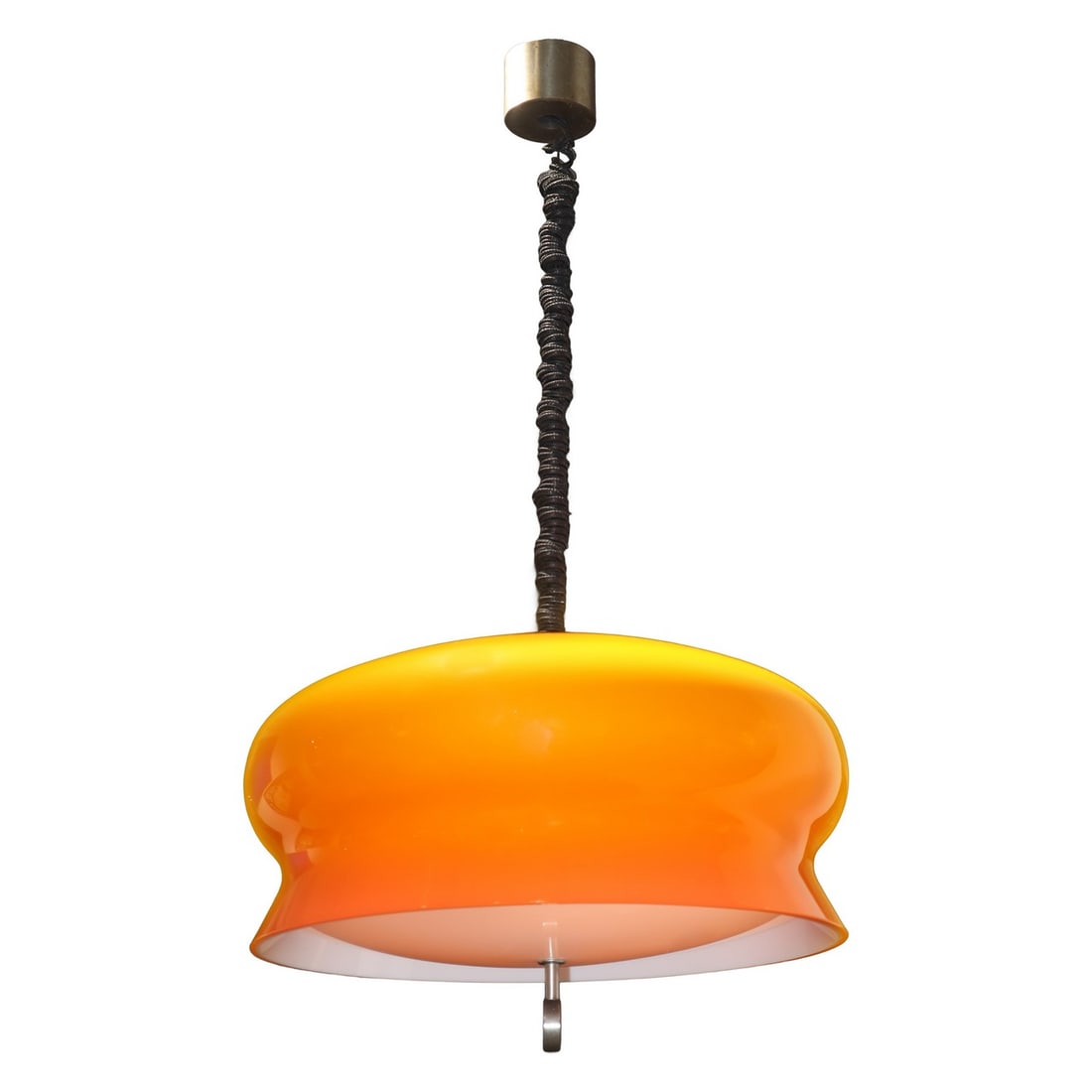 Antonio  Scoccimarro per Adrasteia - Alena chandelier in orange plexiglass, 60's (1 of 2)