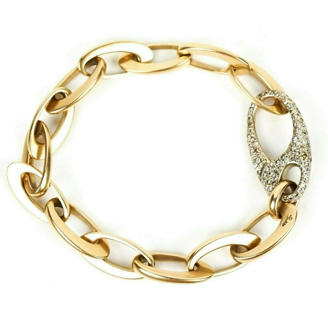 Pomellato - Diamond Bracelet - Chain Link - Lobster: Pomellato - Bracelet - Chain Link - Diamond Lobster Clasp - Yellow Gold 14k Color: Yellow Gold Material: 14k Yellow Gold ------------------------------------------------------------ Details: - chain b