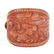 Ralph Lauren - Brown Leather Floral Embossed Bracelet