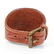 Ralph Lauren - Brown Leather Floral Embossed Bracelet - 4