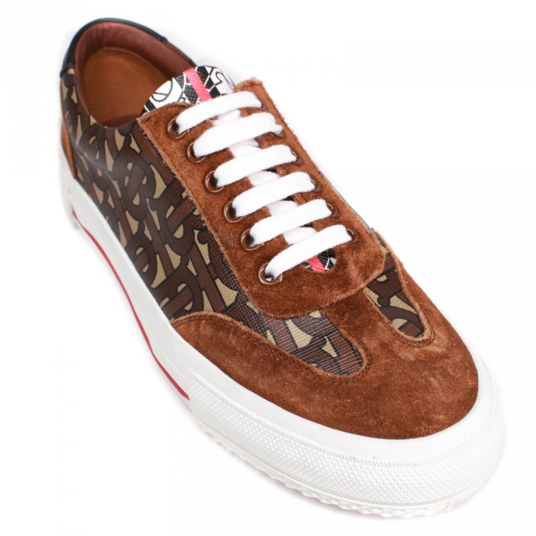 Burberry - Womens Low Top Logo Sneakers - US 7.5 (1 of 4)