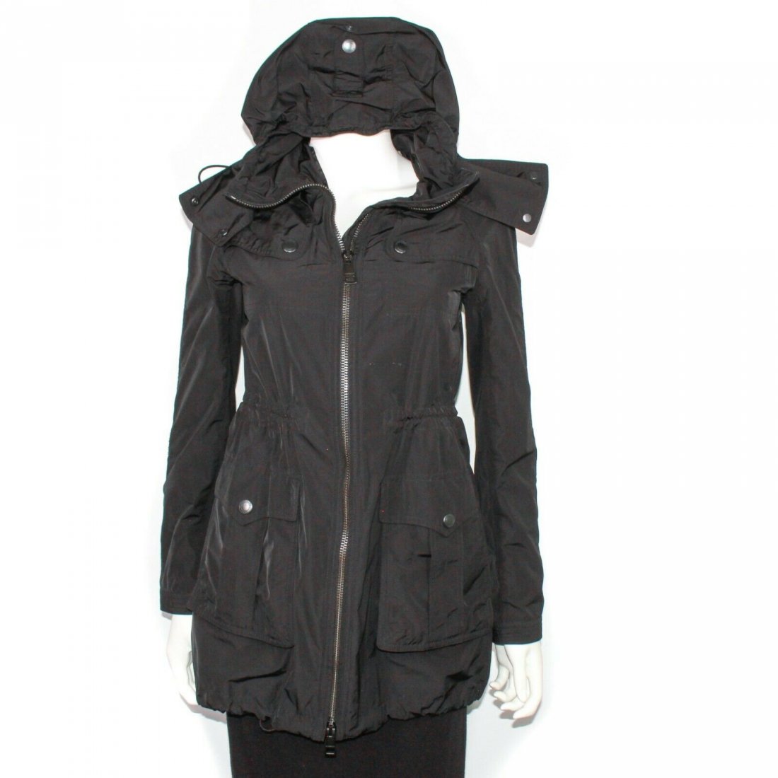 Burberry - Womens Long Windbreaker Jacket - US 4 (1 of 4)