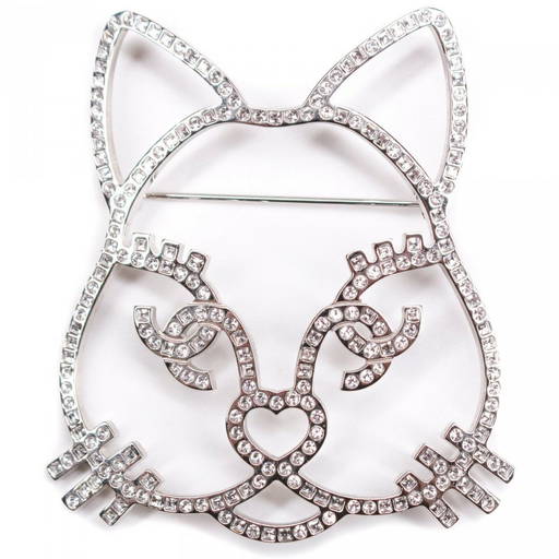 chanel cat pin