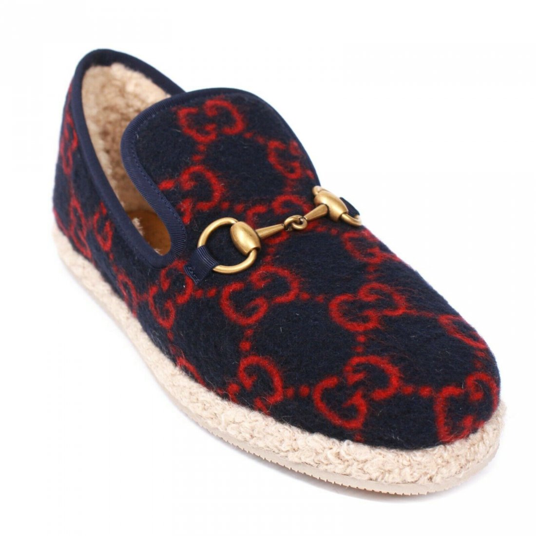 Gucci - New - Wool Fria Horsebit Esapdrilles - Black (1 of 4)