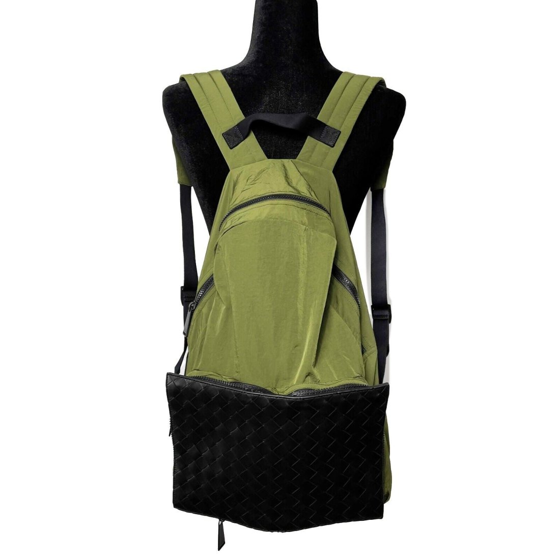 Bottega Veneta - Paper Nylon and Intrecciato Woven Leather Backpack (1 of 10)