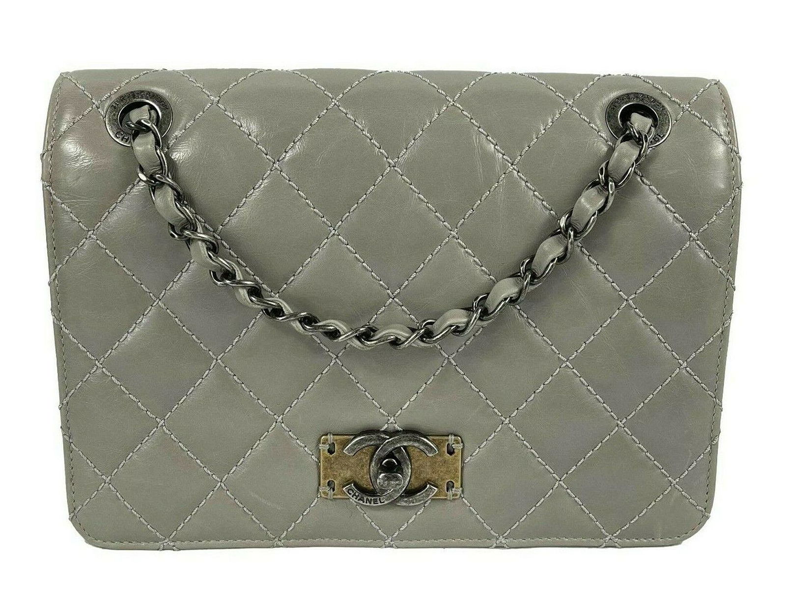 CHANEL - Glazed Calfskin Quilted Medium Day Trip Flap Bag - Crossbody (1 of 10)