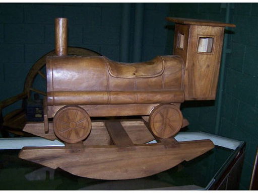 1680: Hand Carved Train Rocker - May 27, 2007 | Fantasticantiques Inc ...
