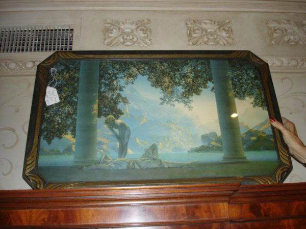 Large Maxfield Parrish Daybreak in Original Frame: Large Maxfield Parrish Daybreak in Original Frame
