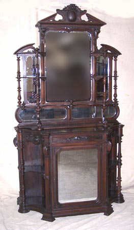 Fine Rococo Revival Rosewood Etagere