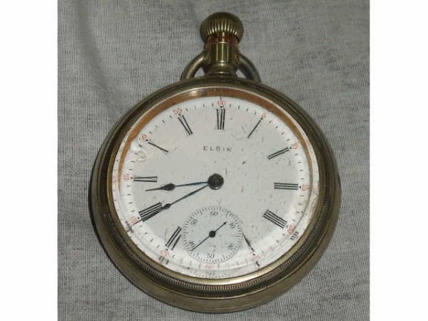 Elgin SIlverode Case Pocket Watch