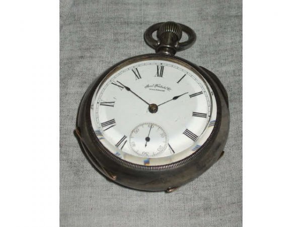American Waltham Coin Silver Pocket Watch
