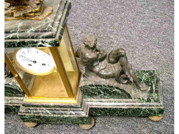 Fine French Clock with Figurals & Eagle - 3