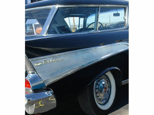 1957 Bel Air Black Chevy Nomad - 6