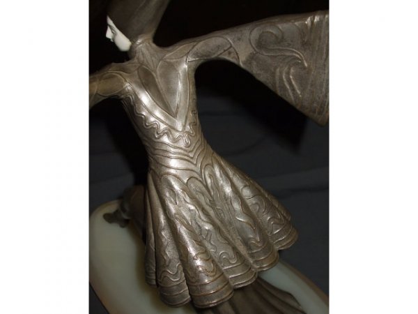 Fine Art Deco Gerdago Signed Bronze - 2