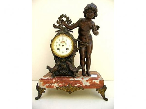 Classical Cherub Figural Clock