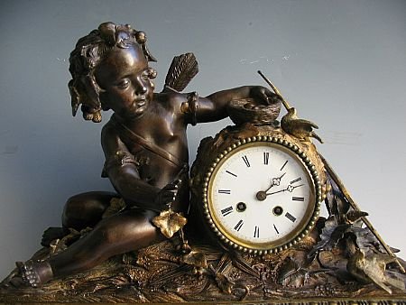 Fine French Figural Cherub Clock - 2